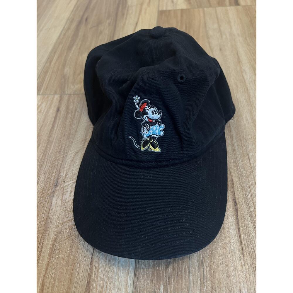 Disney Mickey Mouse Hat Cap Strap Back Black Embroidered Mens Dad Hat Cartoon